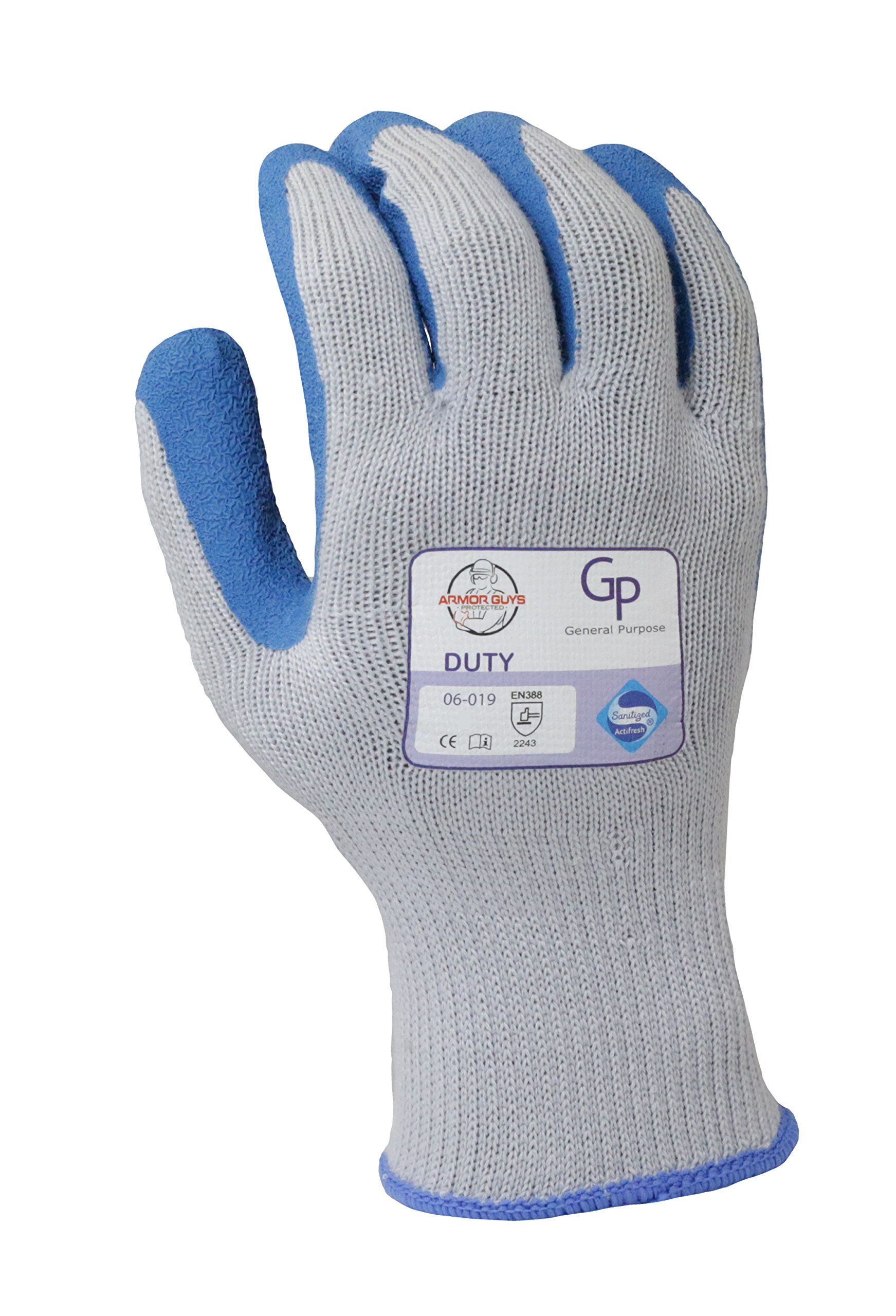 Armor Guys 06-019 (S) 1 Duty, 10g, Gray Cotton/Polyester Liner